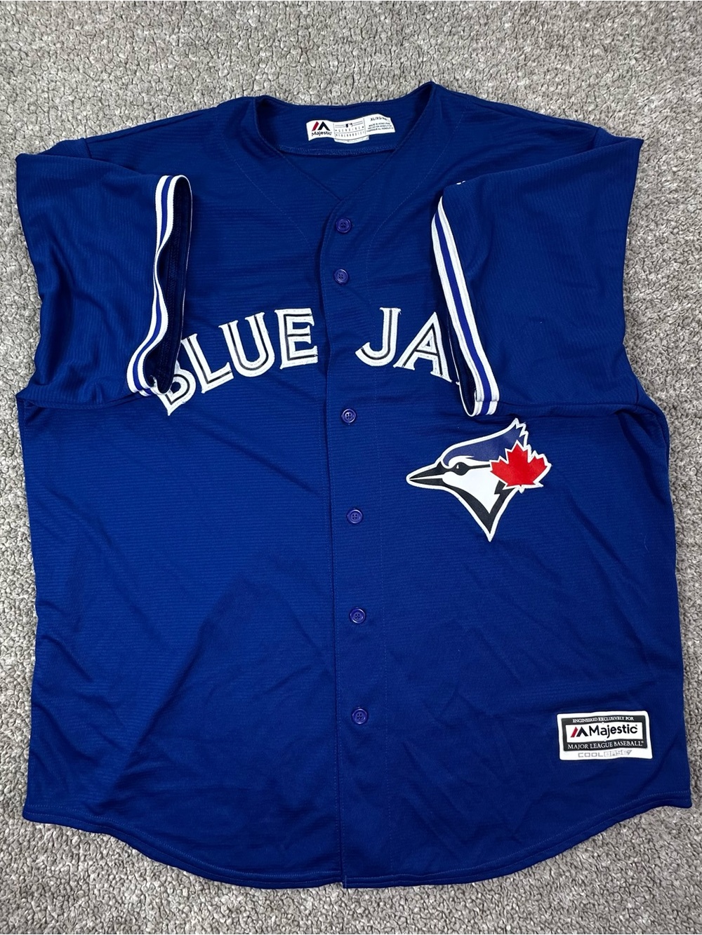 Toronto Blue Jays 7700 Majestic Alternate Blue Jersey Men XL - Picture 6 of 12